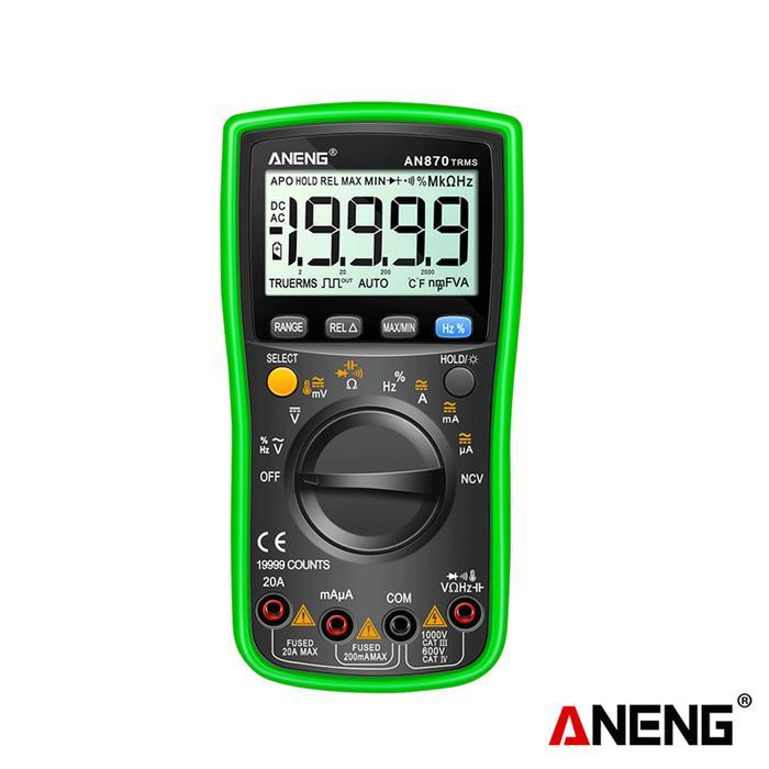 Terlaris Aneng AN870 Digital Multimeter 19999 Counts True Rms Multimeters AC/DC Current NCV