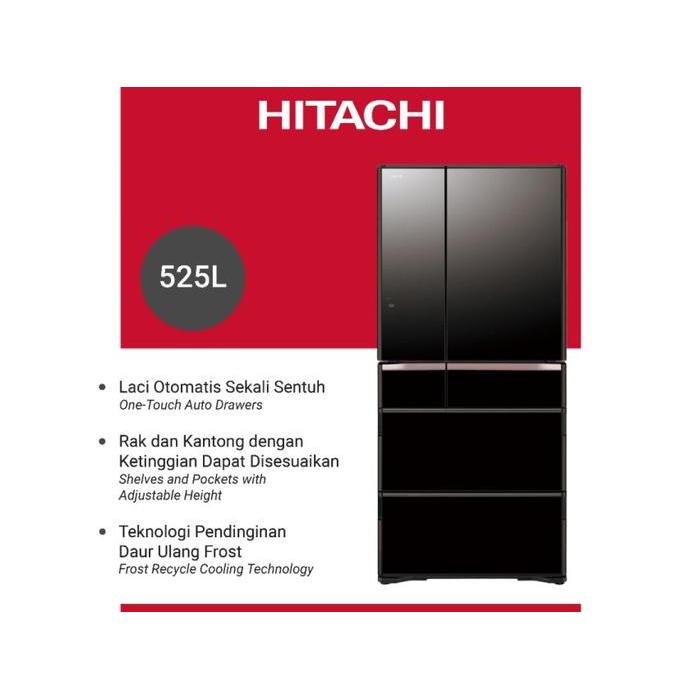 Hitachi Kulkas RWX670KN XK Made In Japan K Series 525L R-WX670KN XK