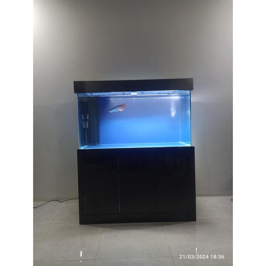 Aquarium fullset meja kabinet aquasolid 120x60x60