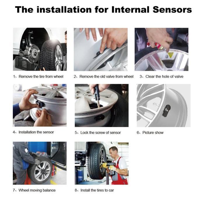 TPMS utk Headunit Android dgn 4 Sensor Sistem Alarm USB Android