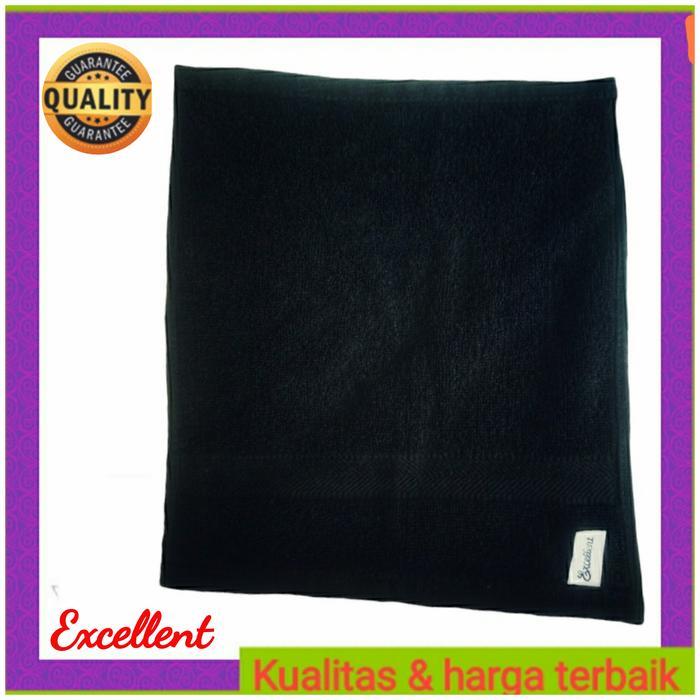 HANDUK SAPU TANGAN HITAM - HANDUK MUKA / WAJAH - SOUVENIR - HAND TOWEL