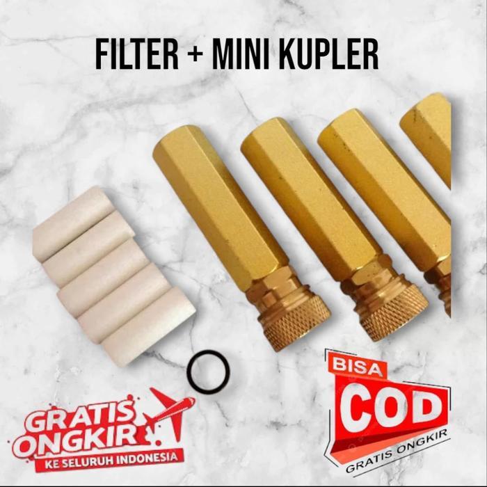 FILTER + MINI KUPLER POMPA PCP, FILTER EMAS POMPA PCP, CASING FILTER POMPA PCP, SPAREPART POMPA PCP