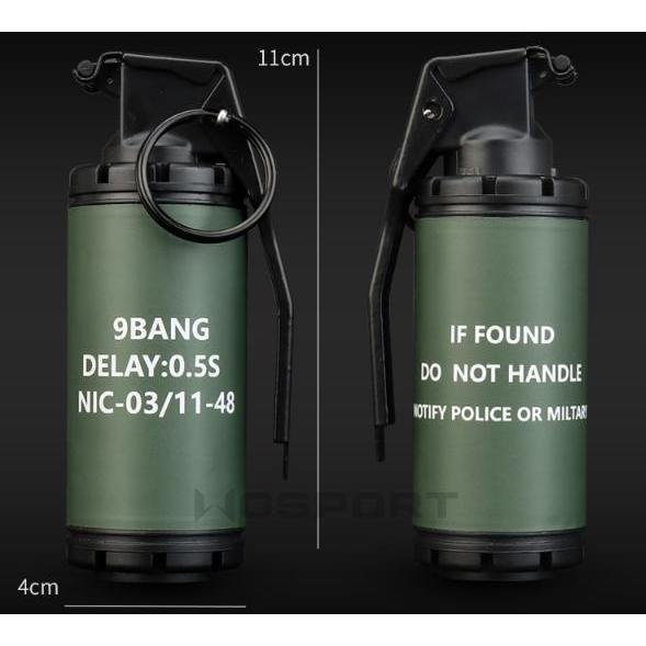 Dummy Smoke Grenade With Trigger Pouch Granat Tactical Bom Asap