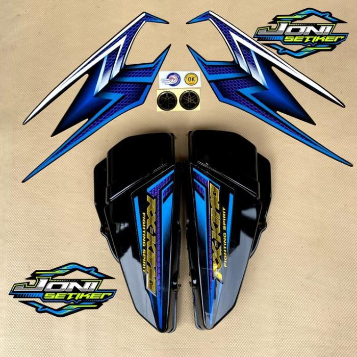 Cover Bok Aki Rx King Hitam Fullset Striping Hitam Biru 2004 Tepong Aki Rx King Hitam Bok Aki Rx