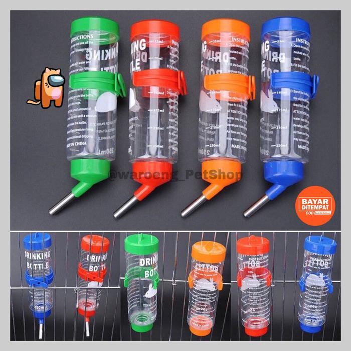 Botol Minum Kelinci Hamster 250ml Tempat Minum Kelinci 80ml Tempat Minum Kucing Botol Minum Kelinci