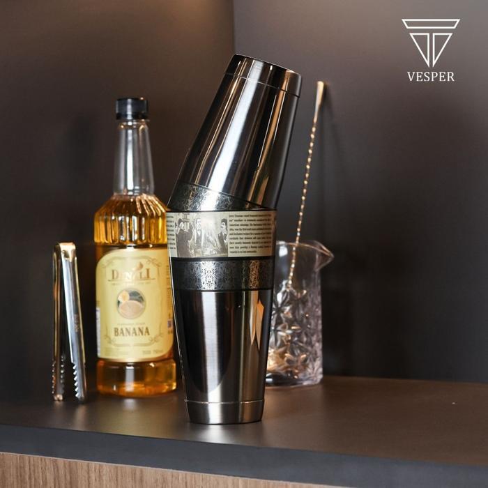 jerry thomas boston shaker collection vintage special edition stainless steel cocktail bar tools /