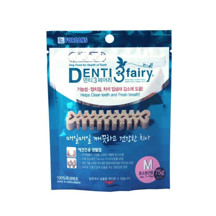 Forcans Denti 3 Fairy - Dog Snack Korea - Dental Snack Anjing M