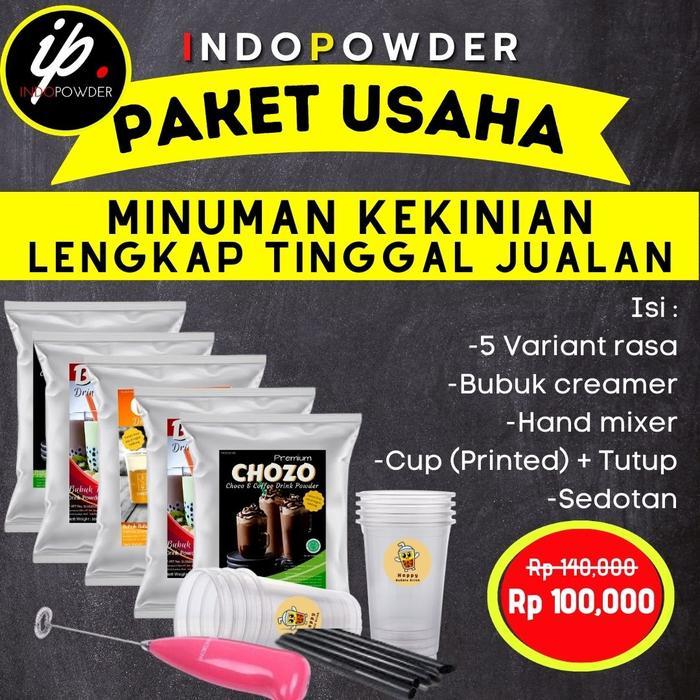 PAKET USAHA Minuman Kekinian l Bisa Langsung Usaha - 5 Variant Minuman