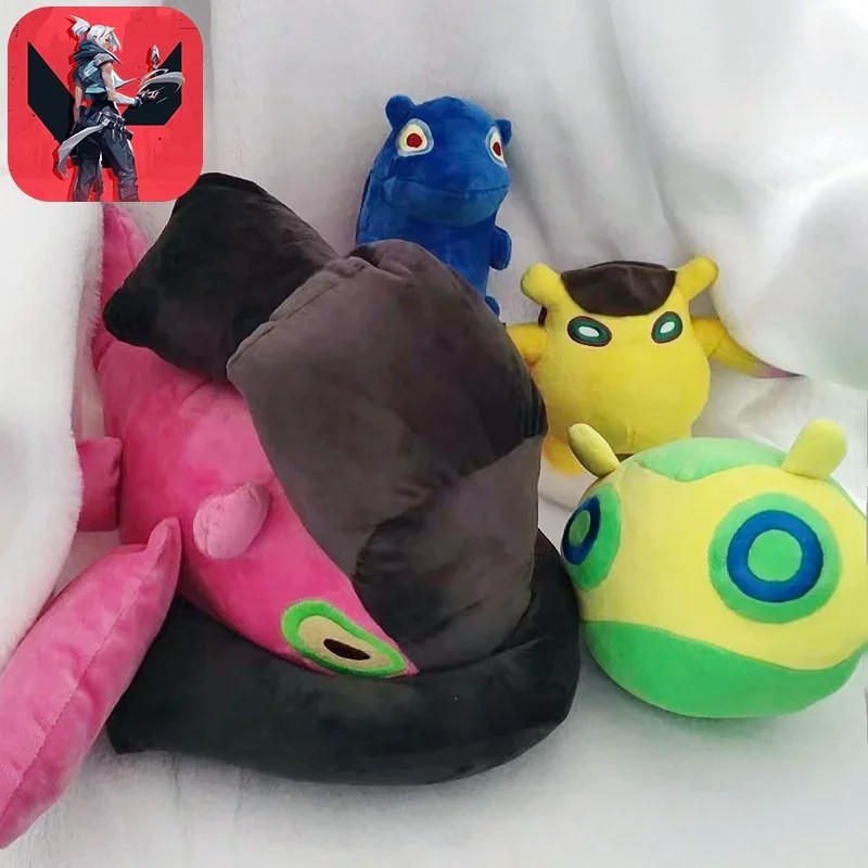 Valorant Plush Wingman Gekko Pet Toys Game Peripherals 15/45cm Kawaii Cute Soft Cotton Stuffed Doll