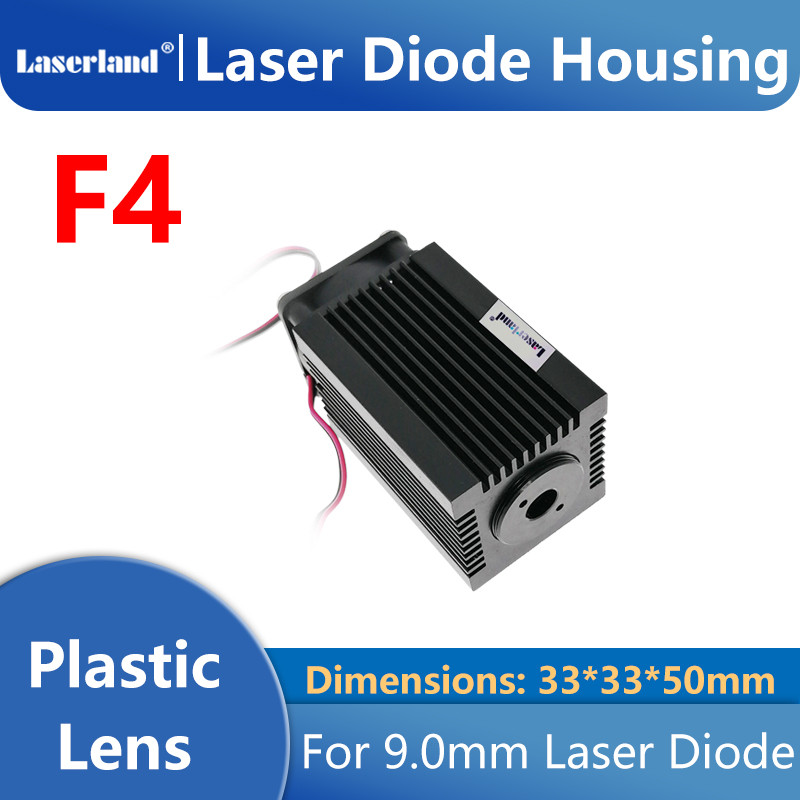 DISKON Focusable Housing/Case/Heatsink for 9.0mm TO5 Laser Diode LD Module Plastic Lens Fan 3350 RMD