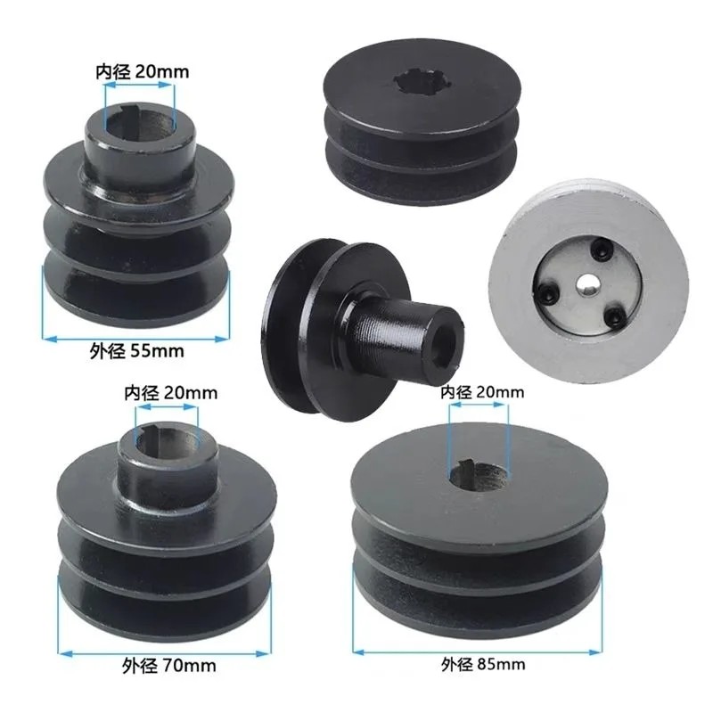 V Belt Pulley For Gaso Engine 168F 170F 188F 190F Gx110 Gx120 Gx160 Gx200 Gx390 7Hp Micro Tillage