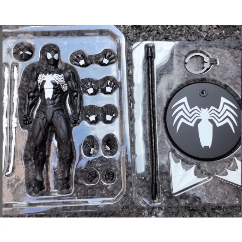 Spider Man Symbiote Spiderman Action Figure Messtoys Black Suit Neighbor Scarlet Spider Anime Action