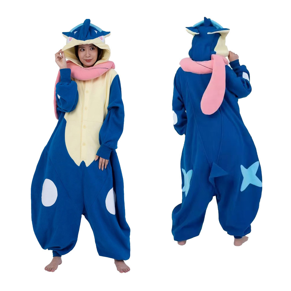Greninja Onesie Kigurumi Pajamas Plus Size Cosplay Costume Uni Anime Pijamas Halloween Christmas