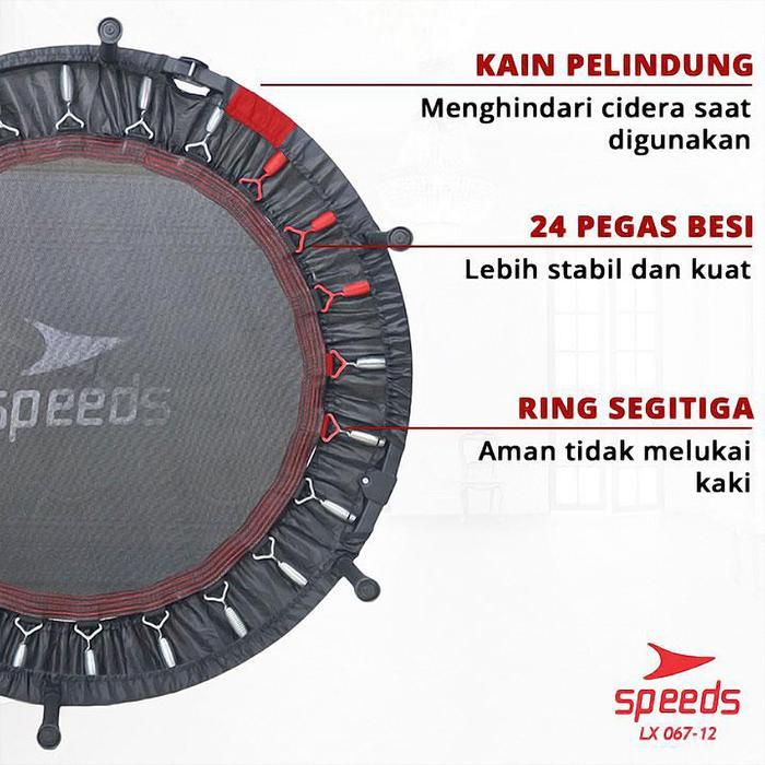 SPEEDS Trampoline Dewasa Trampolin Anak 40" Lompat Trampolin Mainan Anak Fitness Gym 067-12-13
