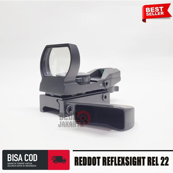 SALE Reddot Reflexsight Rel 22 Tahan Getar Paser Ikan Rapih Dan Presisi Import 4 Mode Retikel