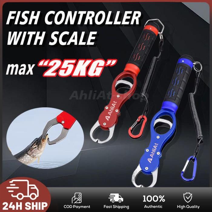 ORIGINAL Lip Grip Jepit Bibir Ikan paduan aluminium Fish Lip Grip Ikan Timbangan Spons EVA Fukushima