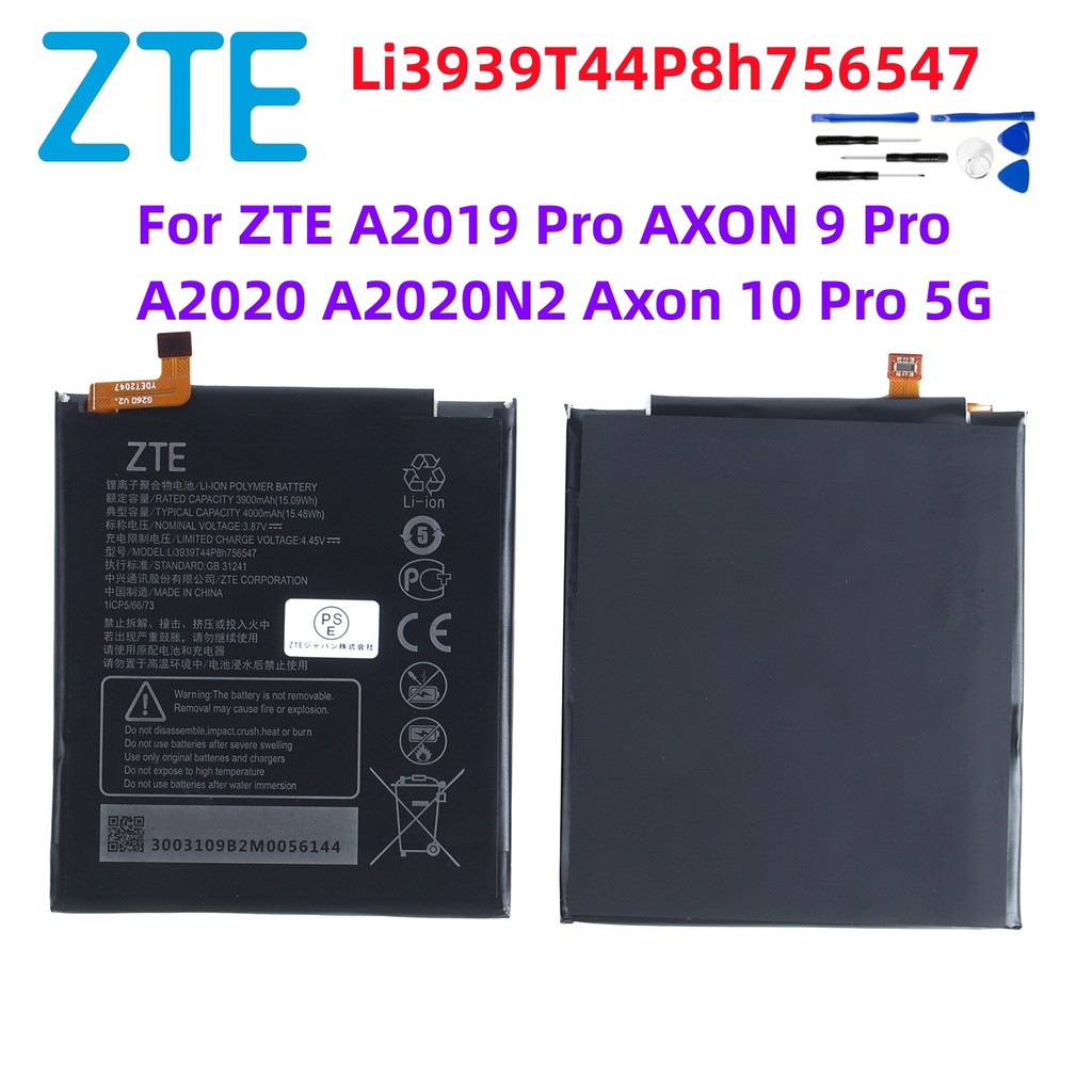 High Quality Original Li3939T44P8h756547 Battery For ZTE A2019 Pro AXON 9 Pro A2020 A2020N2 Axon 10 