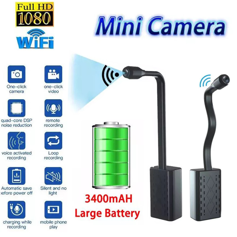 Wifi Mini Camera Invisible Espion Spia Bodycam Espia Oculta Tiny Camouflaged Surveillance Cam Micro 