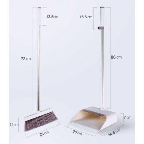 Set Sapu dan pengki putih