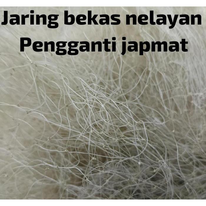 JARING BEKAS NELAYAN PENGGANTI JAPMAT MEDIA FILTER , PENJERNIH AIR KOLAM DAN AQUARIUM TANPA WARING