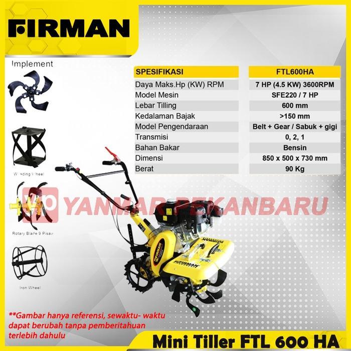 Mesin Traktor Mini FIRMAN FTL 600 HA