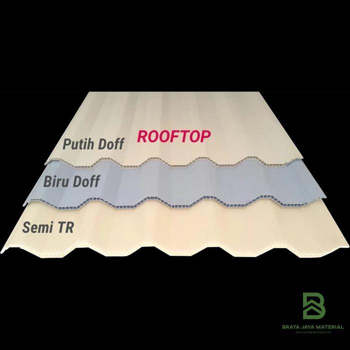 Atap uPVC Rooftop I Series Rumah Gedung Ruko Semi Transparan 1.5 Meter Gratis Ongkir