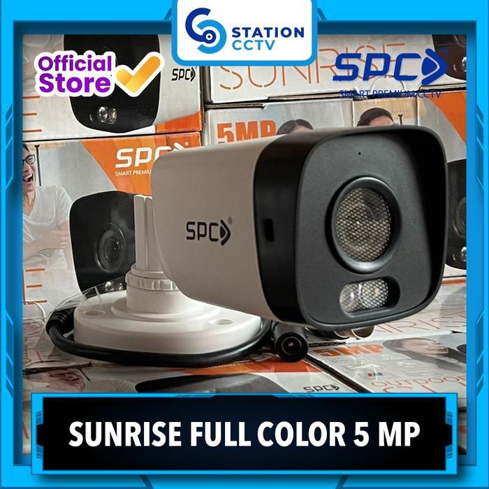 Spc Sunrise Outdoor Full Color 5 Mp / Cctv Camera Colorvu 5 Mega Pixel