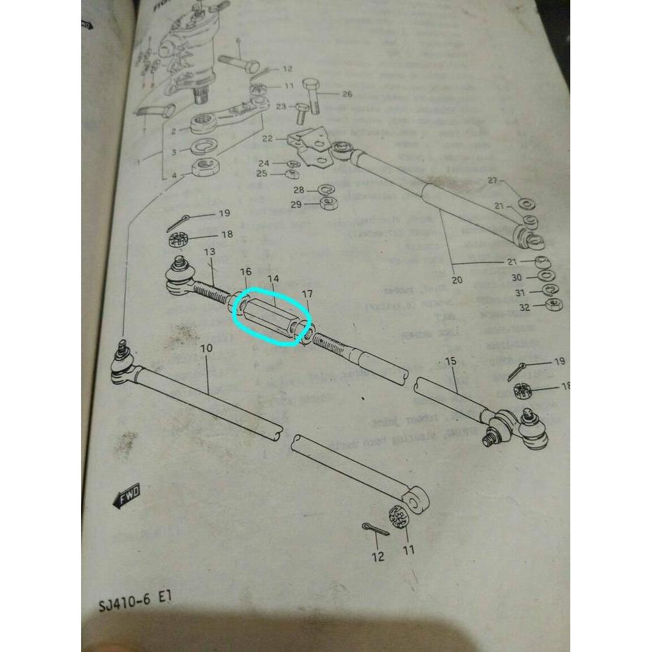 Connector Tie Rod Sambungan Tie Rod Suzuki Katana