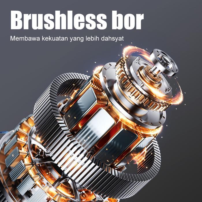 Mlhy 102 Pcs Toolkit Bor Listrik Satu Set Alat Perkakas Bor Listrik Cordless Tang Obeng Palu Kunci