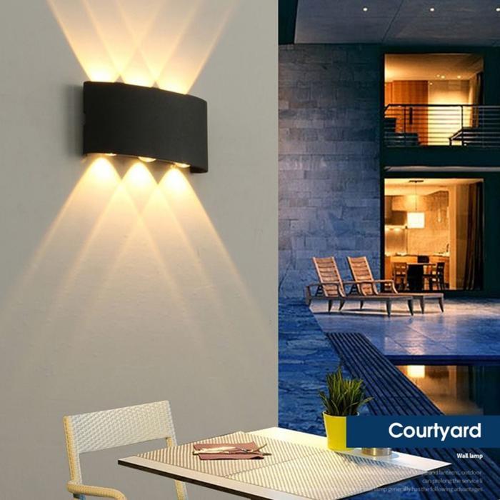 Lampu Dinding Lampu Taman Tenaga Surya/Lampu Induksi Cob/Lampu Hias Dinding Taman Luar Ruangan Lampu