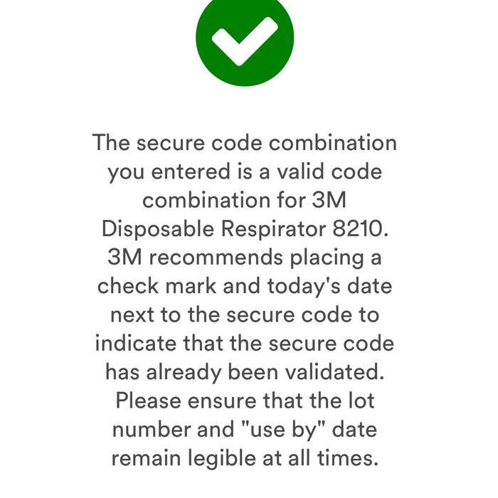 "New" masker N95 3M 8210 / Respirator Partikulat 3M 8210, N95