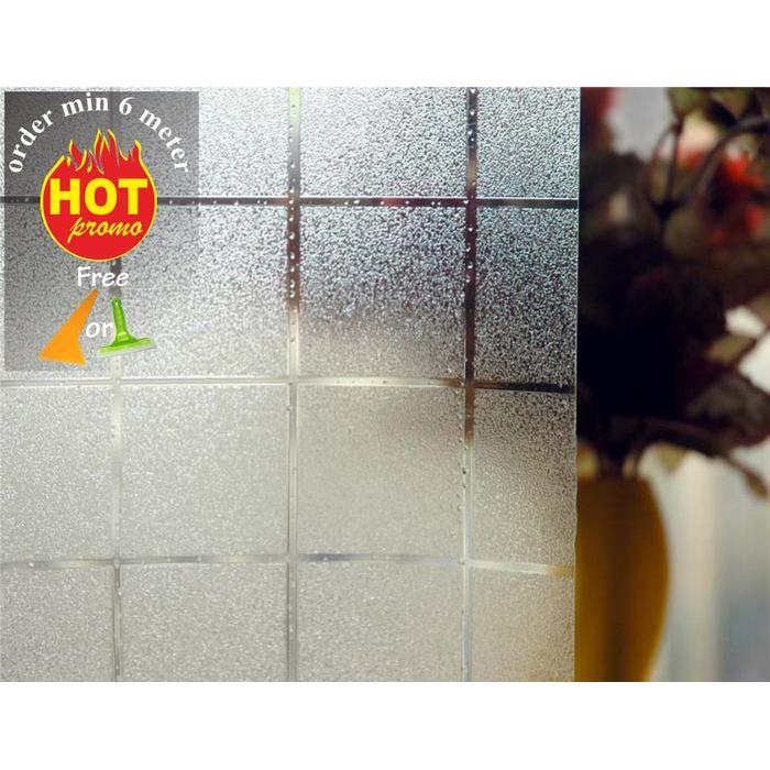 "New" STICKER / STIKER KACA SANDBLAST MOTIF BERCAK AIR