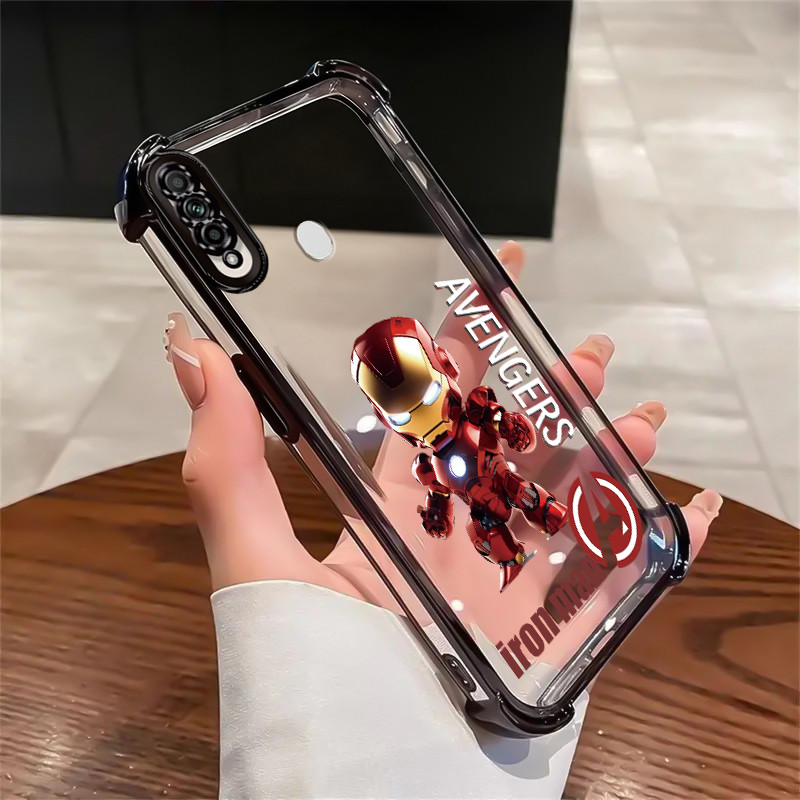 Casing Hp Untuk OPPO A31 2020 A8 Case Casing Pola robot kreatif Kasing Anti-Drop Empat Sudut Kesing 