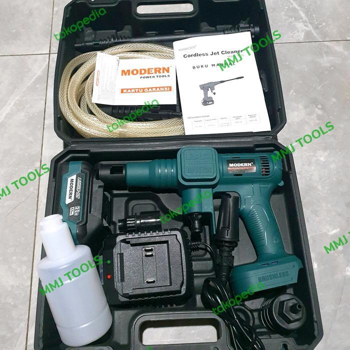 MODERN CORDLESS JET CLEANER M'70 - MODERN MESIN CUCI MOBIL CHARGE M-70