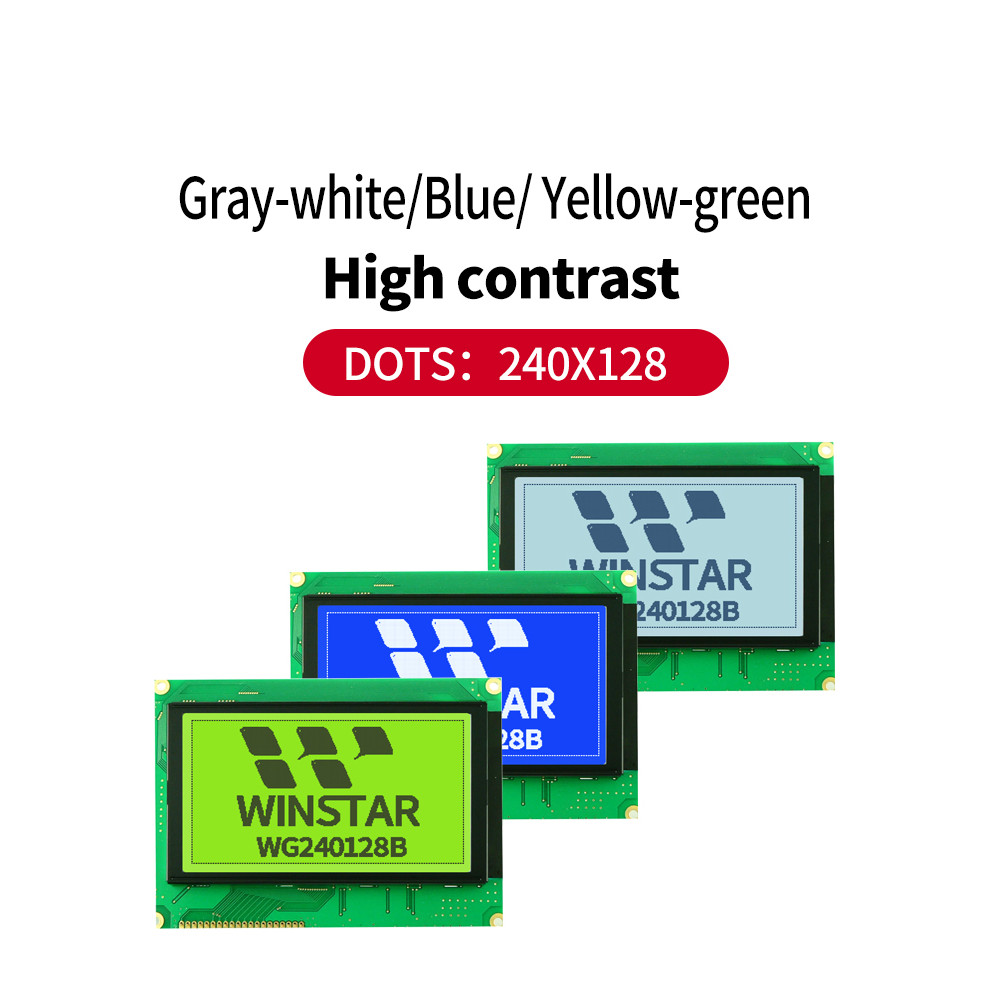 WG240128B-TFH-VZ# 8080 144x104mm Parallel RA6963 IC 240x128 Graphic LCD 240*128 LCD Module