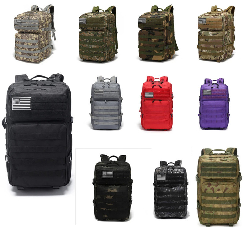 Hiking Backpack 50L Waterproof Mountaineering Travel Sport Camping Hunting Tactical Men Large