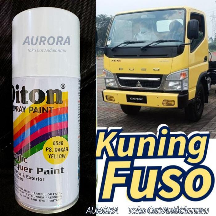 CAT KUNING TRUCK TRUK TREK CANTER MITSUBISHI MITSUBISI FUSO DITON PS. DAKAR YELLOW