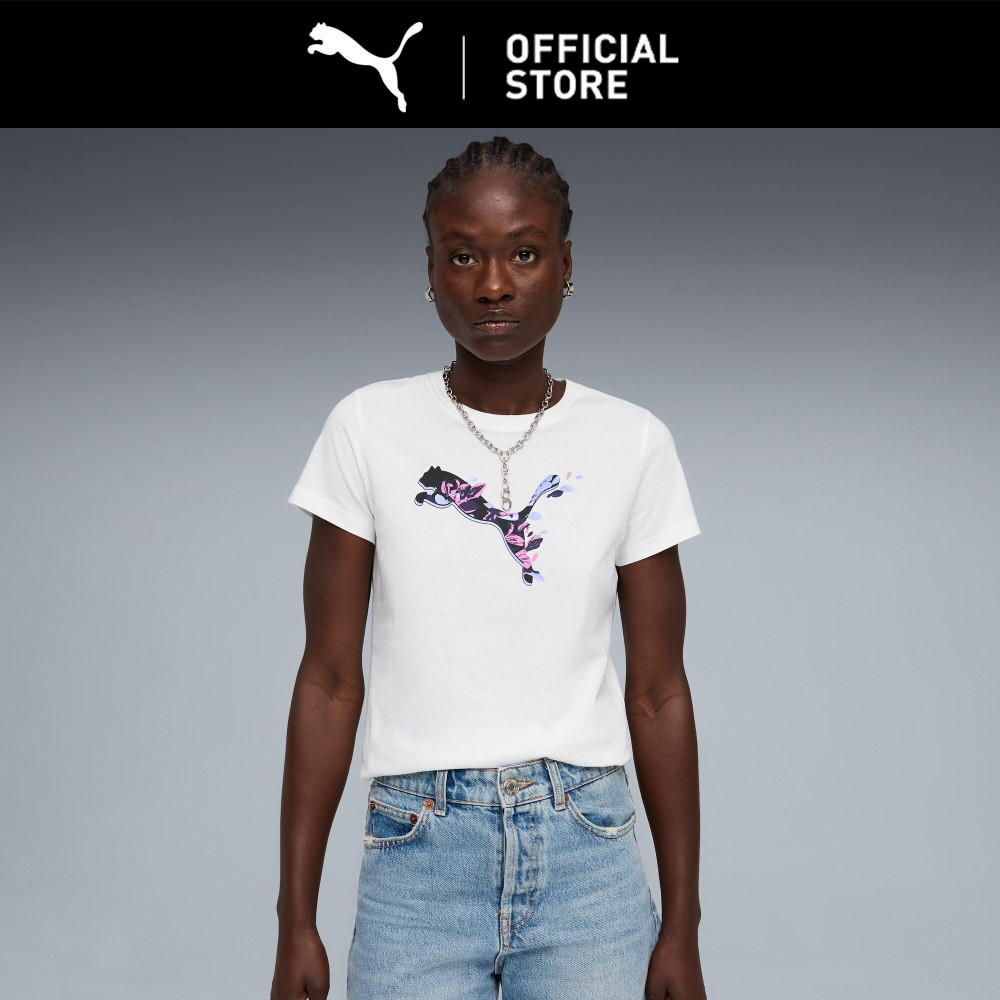 PUMA Graphic Floral Cat Tee Women