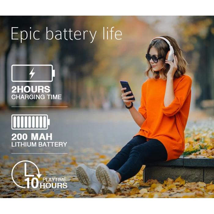 Headphone Wireless Sonicgear Airphone 7 Bluetooth Headphone Combo Stand Headset