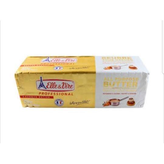 ELLE VIRE BUTTER 2.5KG UNSALTED ALL PURPOSE MENTEGA TAWAR ELLE&VIRE