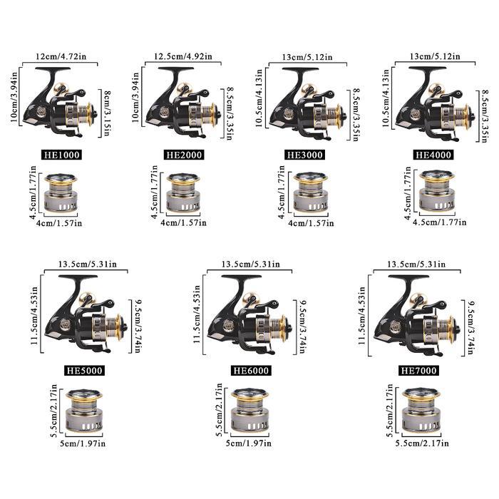 Coralov Reel Pancing Metal Saltwater Gulungan Reel Fishing Reel Spinning Reel Metal Cycling Reel