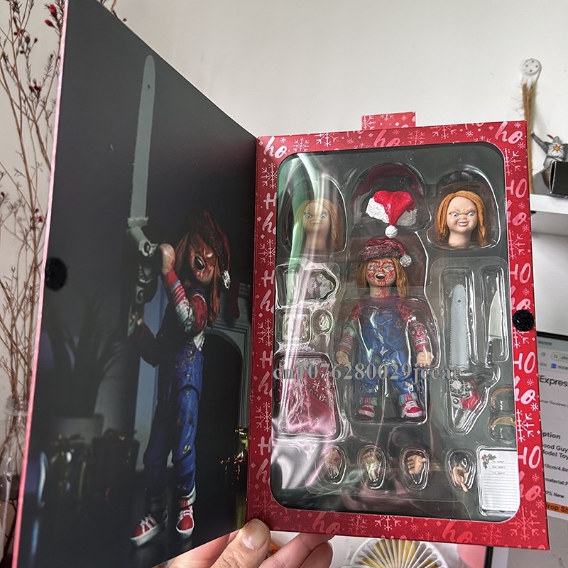 Neca Good Guys Ultimate Chucky Doll Chucky Christmas Version Edition Pvc El Collectible Toys