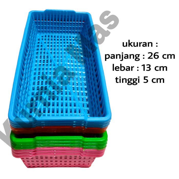 "New" 1 Lusin Keranjang Plastik Kecil Keranjang Serbaguna Tempat Surat Dokumen Segi Panjang UK