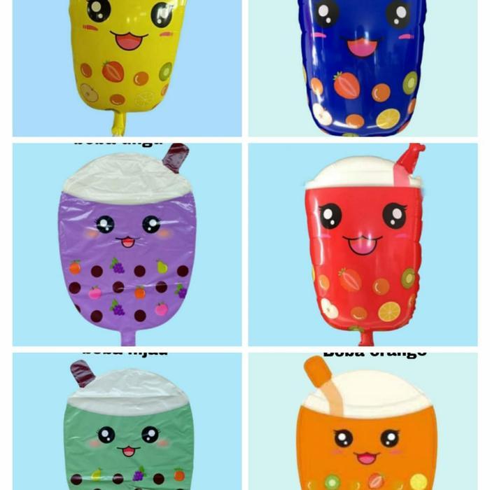 1pack (BALON GAS/FOIL/TERBANG/KARAKTER ) BOBA