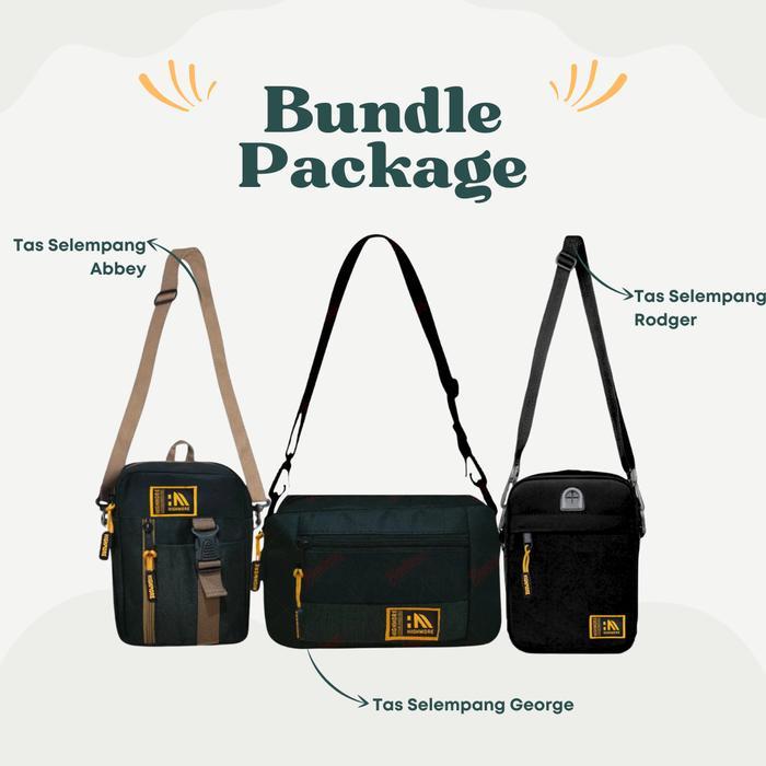 Promo Bundling Tas Selempang Highmore Beli 1 Dapat 3