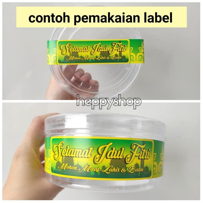 Label Toples Kue Lebaran, Label Toples Idul Fitri, Pita Toples Kue