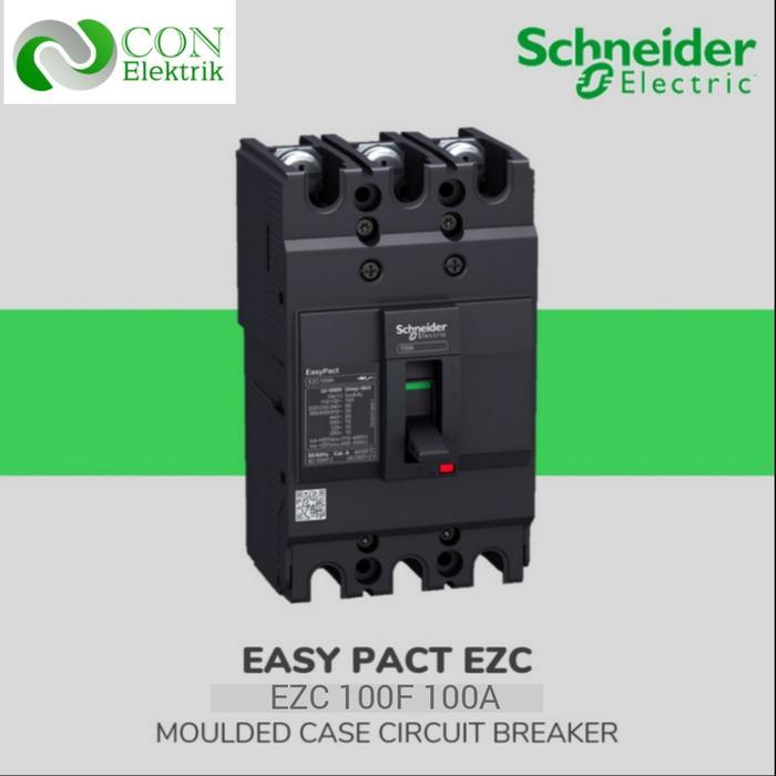Mccb 3Phase 100A Schneider Sni Original Easypact - Ezc 100F