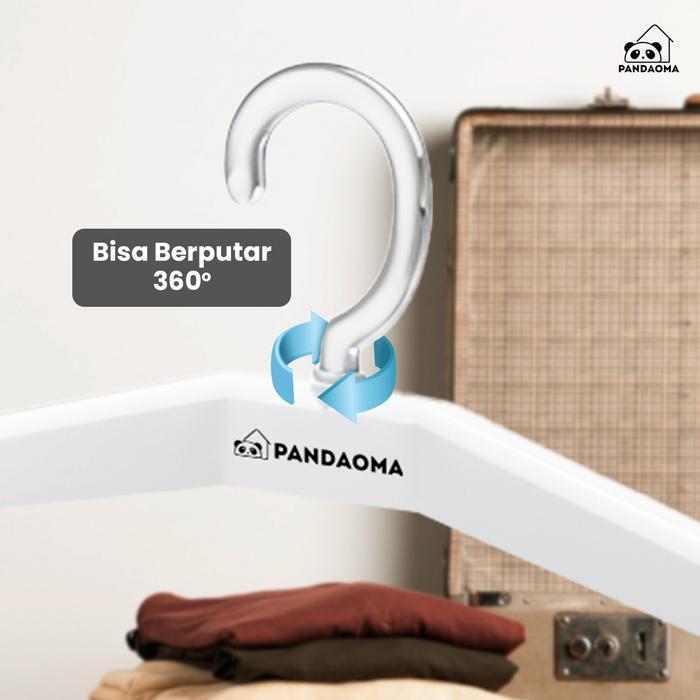 Pandaoma Hanger Tarik Gantungan Baju Tarik Hanger Handuk Hanger Panjang