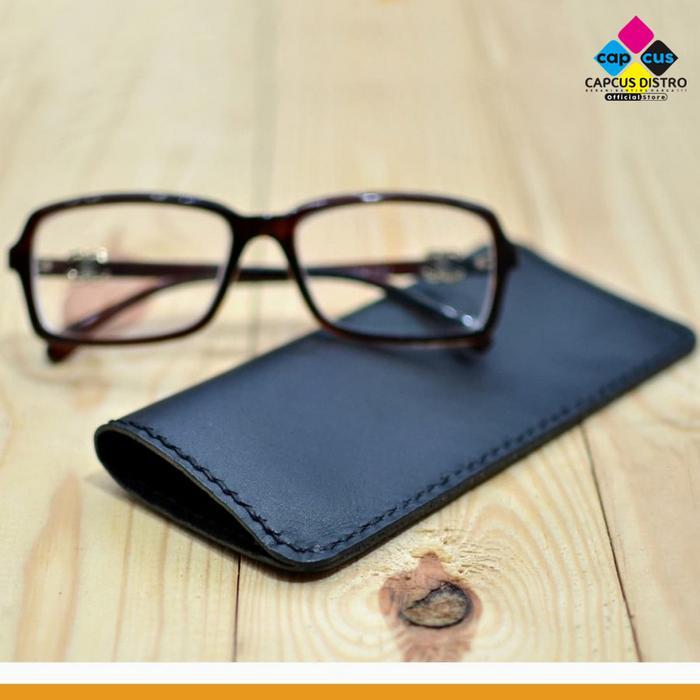 POUCH KACAMATA KULIT SARUNG KACAMATA EYEGLASSES POUCH LEATHERR