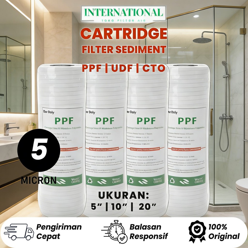 FILTER AIR SEDIMENT / BUSA SARINGAN AIR / CATRIDGE FILTER AIR / PP  FILTECH / DE WATER / FILTER AIR 